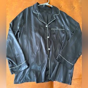 Striped Satin Pajama Set